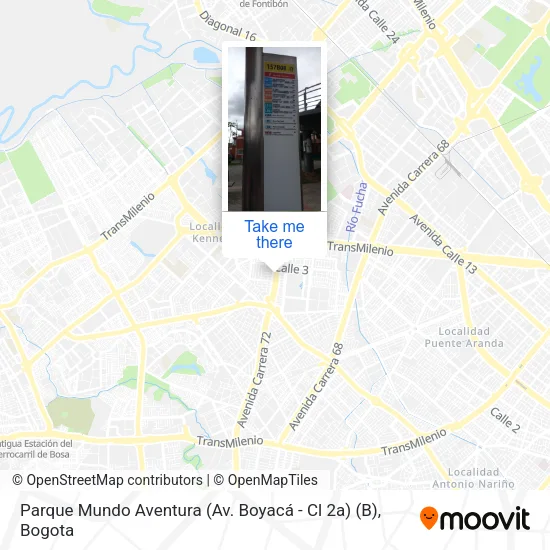 Mapa de Parque Mundo Aventura (Av. Boyacá - Cl 2a) (B)