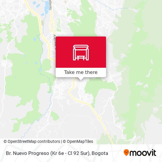 Br. Nuevo Progreso (Kr 6e - Cl 92 Sur) map