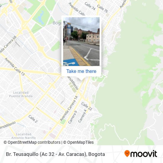 Mapa de Br. Teusaquillo (Ac 32 - Av. Caracas)