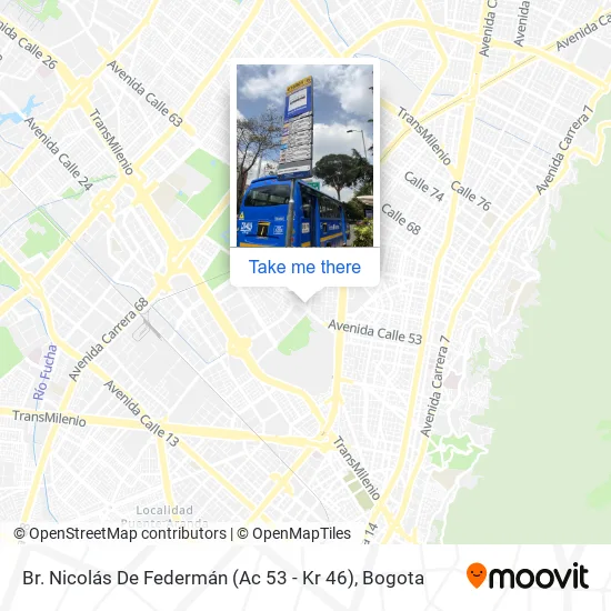 Mapa de Br. Nicolás De Federmán (Ac 53 - Kr 46)