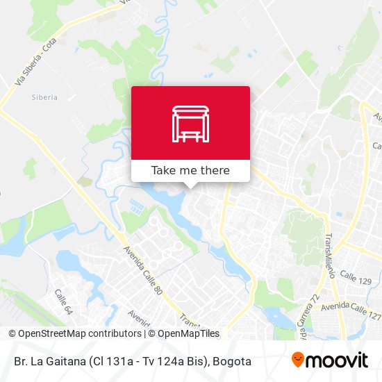 Br. La Gaitana (Cl 131a - Tv 124a Bis) map