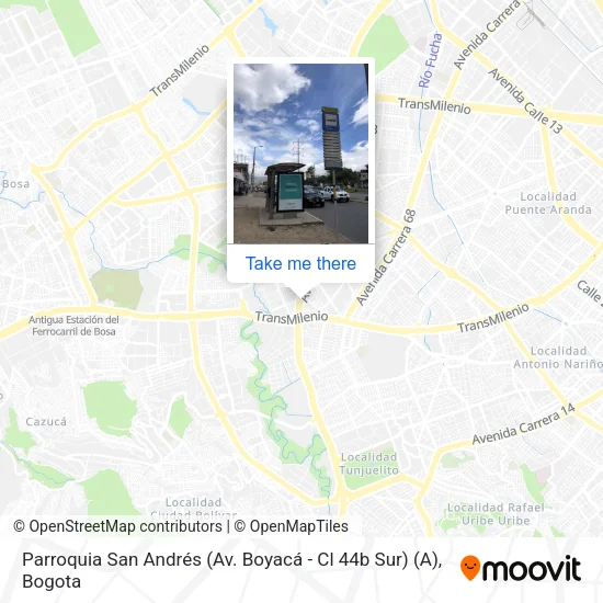 Mapa de Parroquia San Andrés (Av. Boyacá - Cl 44b Sur) (A)
