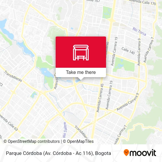 Mapa de Parque Córdoba (Av. Córdoba - Ac 116)