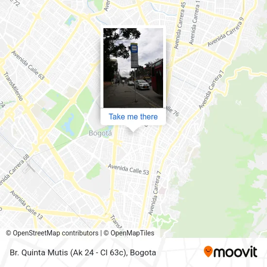 Mapa de Br. Quinta Mutis (Ak 24 - Cl 63c)