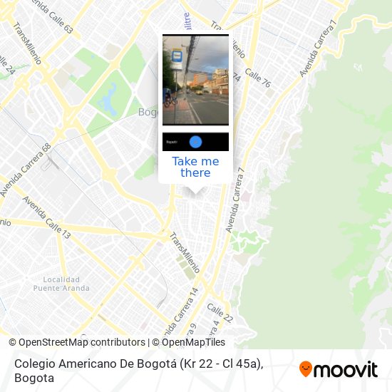 Colegio Americano De Bogotá (Kr 22 - Cl 45a) map