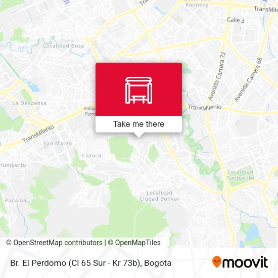 Mapa de Br. El Perdomo (Cl 65 Sur - Kr 73b)