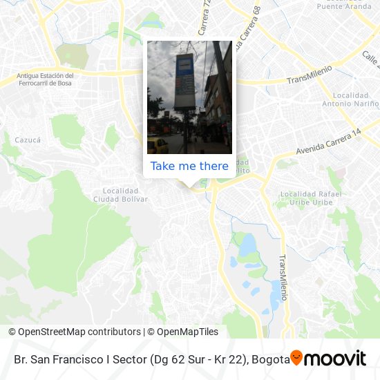 Br. San Francisco I Sector (Dg 62 Sur - Kr 22) map
