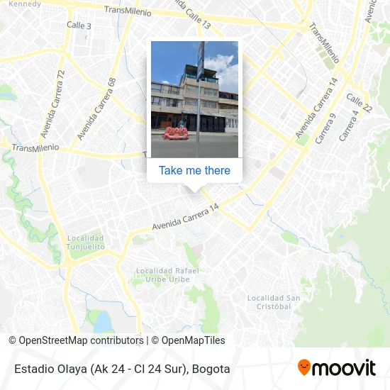 Estadio Olaya (Ak 24 - Cl 24 Sur) map