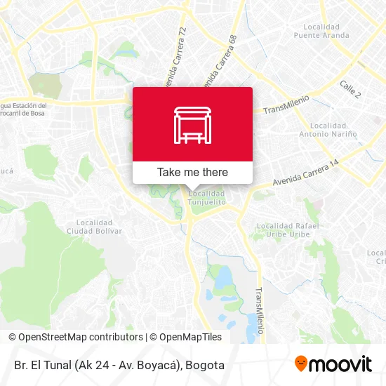 Mapa de Br. El Tunal (Ak 24 - Av. Boyacá)