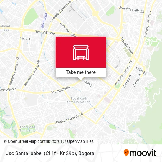Mapa de Jac Santa Isabel (Cl 1f - Kr 29b)