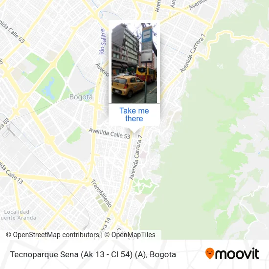 Mapa de Tecnoparque Sena (Ak 13 - Cl 54) (A)