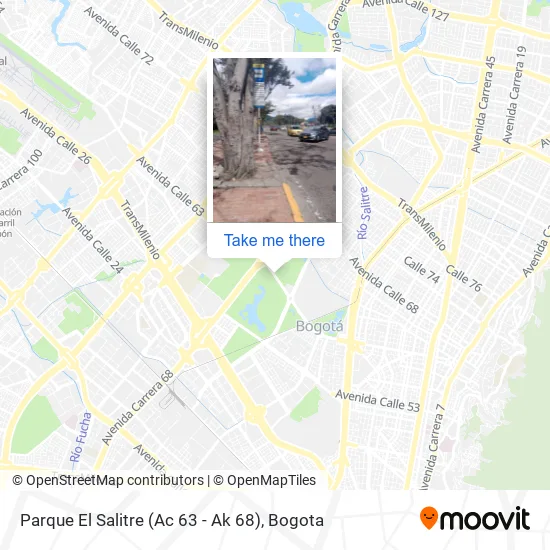Parque El Salitre (Ac 63 - Ak 68) map