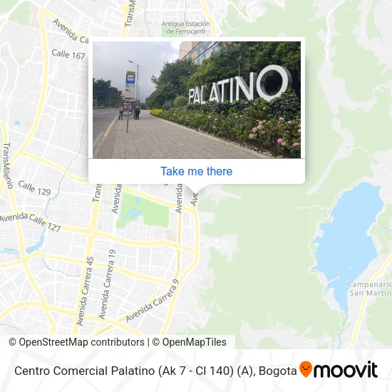 Mapa de Centro Comercial Palatino (Ak 7 - Cl 140) (A)