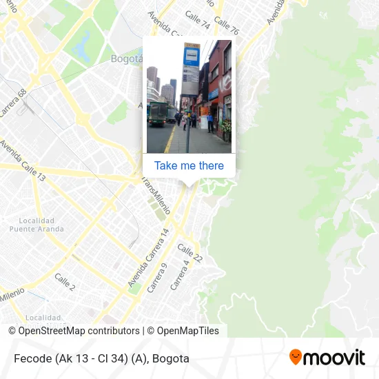 Fecode (Ak 13 - Cl 34) (A) map