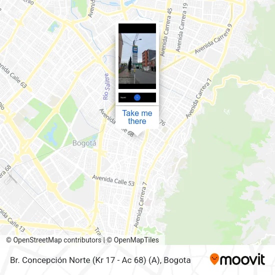 Mapa de Br. Concepción Norte (Kr 17 - Ac 68) (A)