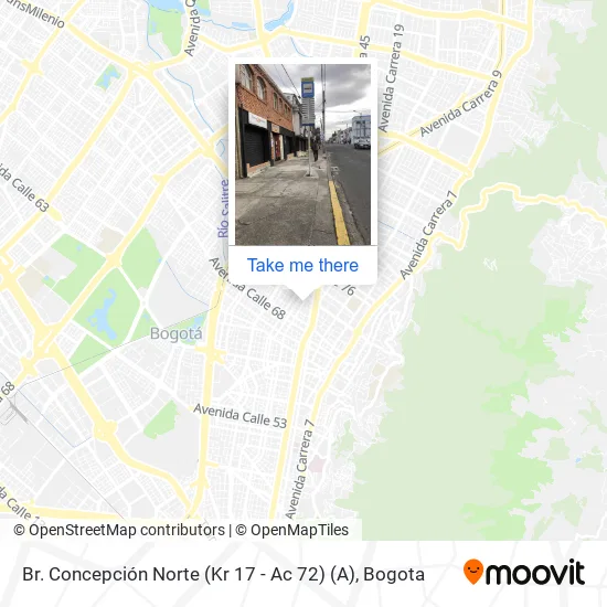 Mapa de Br. Concepción Norte (Kr 17 - Ac 72) (A)