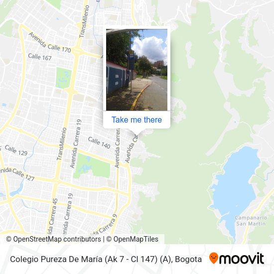 Colegio Pureza De María (Ak 7 - Cl 147) (A) map