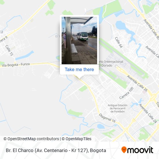 Mapa de Br. El Charco (Av. Centenario - Kr 127)