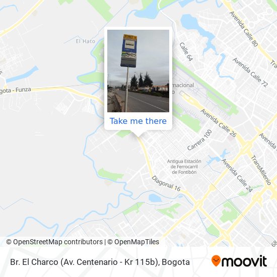 Br. El Charco (Av. Centenario - Kr 115b) map