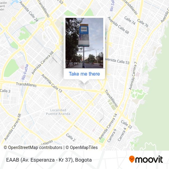 Mapa de EAAB (Av. Esperanza - Kr 37)