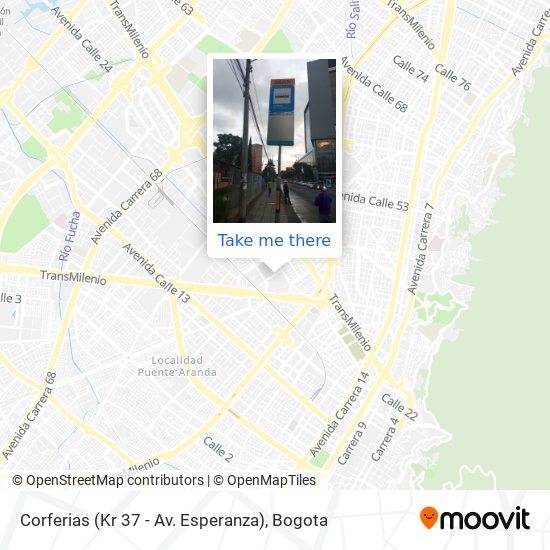 Corferias (Kr 37 - Av. Esperanza) map