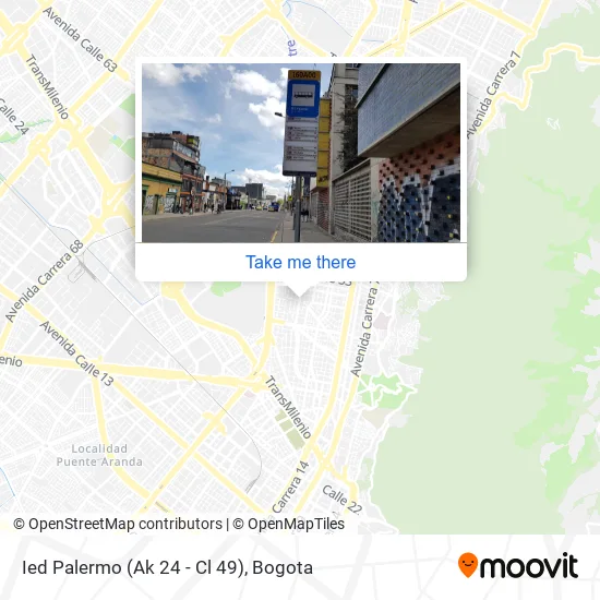 Mapa de Ied Palermo (Ak 24 - Cl 49)