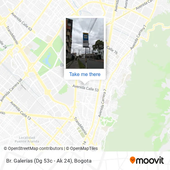 Mapa de Br. Galerías (Dg 53c - Ak 24)