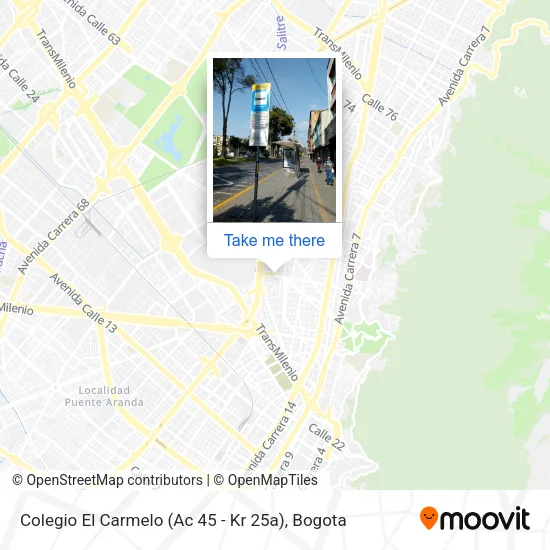 Mapa de Colegio El Carmelo (Ac 45 - Kr 25a)