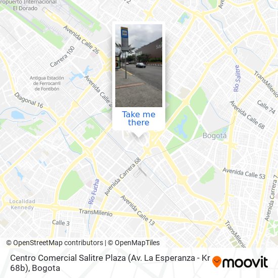 Mapa de Centro Comercial Salitre Plaza (Av. La Esperanza - Kr 68b)