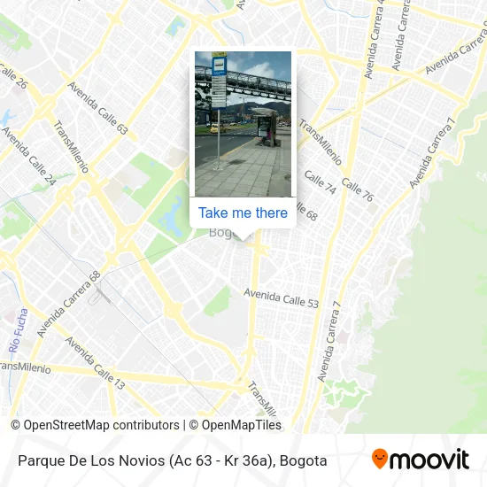 Mapa de Parque De Los Novios (Ac 63 - Kr 36a)