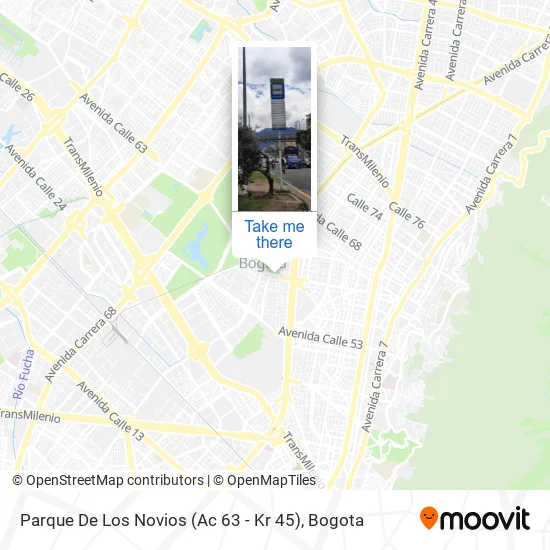 Mapa de Parque De Los Novios (Ac 63 - Kr 45)