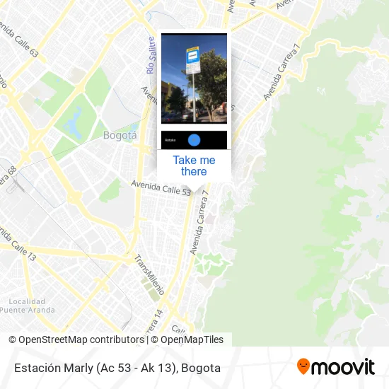 Mapa de Estación Marly (Ac 53 - Ak 13)