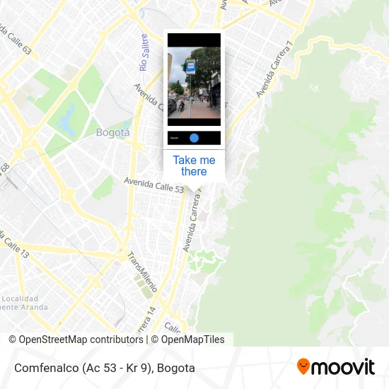 Comfenalco (Ac 53 - Kr 9) map