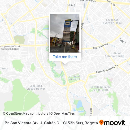 Br. San Vicente (Av. J. Gaitán C. - Cl 53b Sur) map