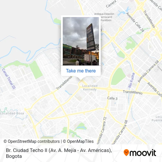 Mapa de Br. Ciudad Techo II (Av. A. Mejía - Av. Américas)