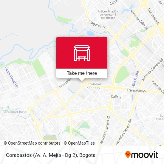 Corabastos (Av. A. Mejía - Dg 2) map
