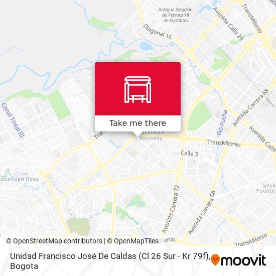 Unidad Francisco José De Caldas (Cl 26 Sur - Kr 79f) map