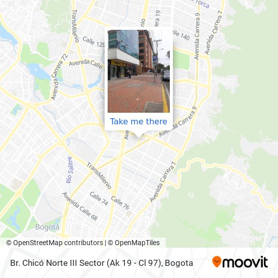 Br. Chicó Norte III Sector (Ak 19 - Cl 97) map