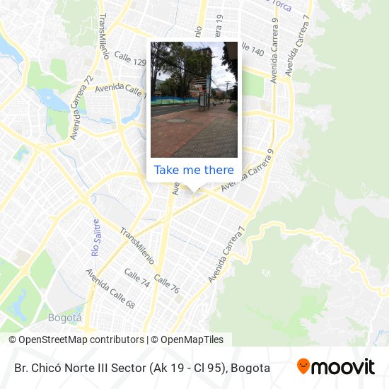 Br. Chicó Norte III Sector (Ak 19 - Cl 95) map