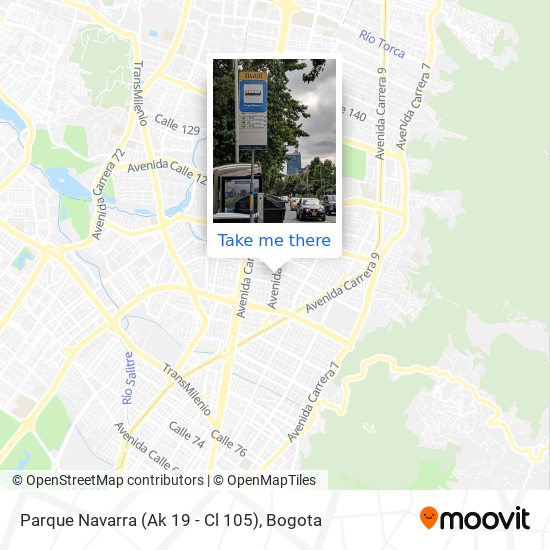 Mapa de Parque Navarra (Ak 19 - Cl 105)