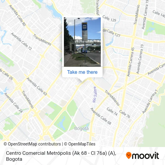 Centro Comercial Metrópolis (Ak 68 - Cl 76a) (A) map