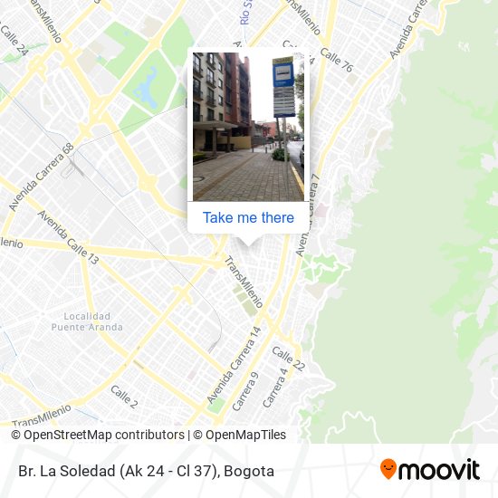 Mapa de Br. La Soledad (Ak 24 - Cl 37)