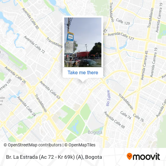 Mapa de Br. La Estrada (Ac 72 - Kr 69k) (A)