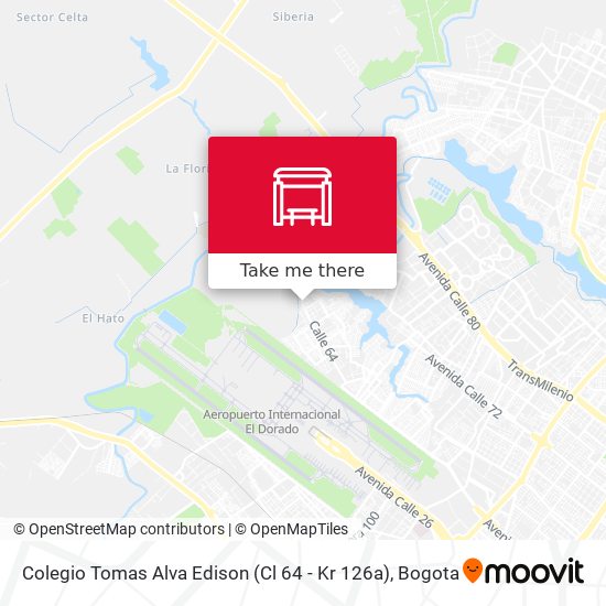 Colegio Tomas Alva Edison (Cl 64 - Kr 126a) map