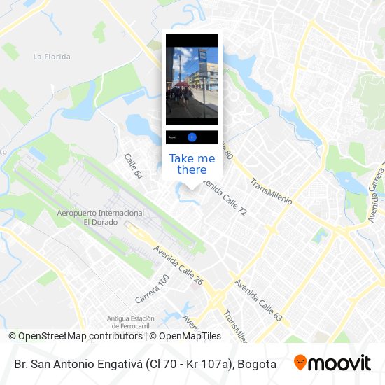 Mapa de Br. San Antonio Engativá (Cl 70 - Kr 107a)