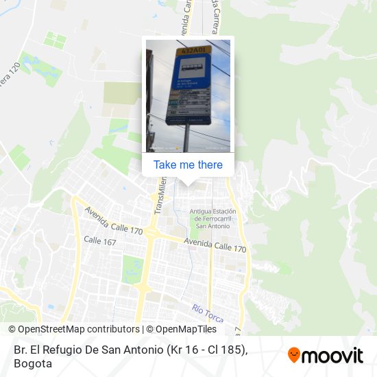 Br. El Refugio De San Antonio (Kr 16 - Cl 185) map