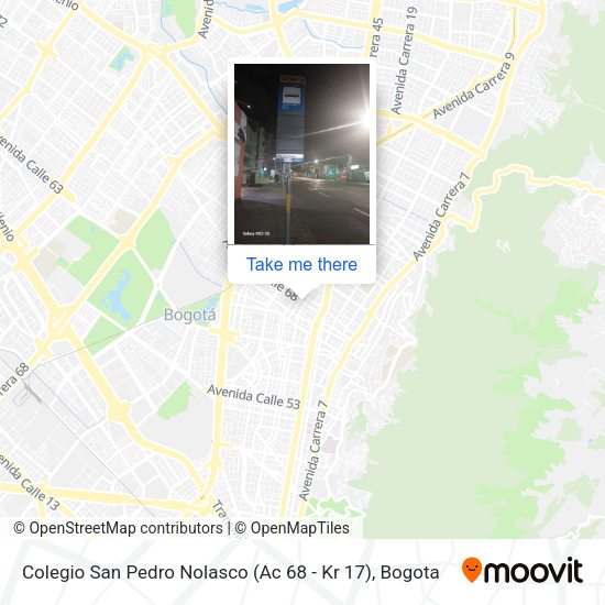 Colegio San Pedro Nolasco (Ac 68 - Kr 17) map