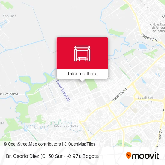 Br. Osorio Diez (Cl 50 Sur - Kr 97) map