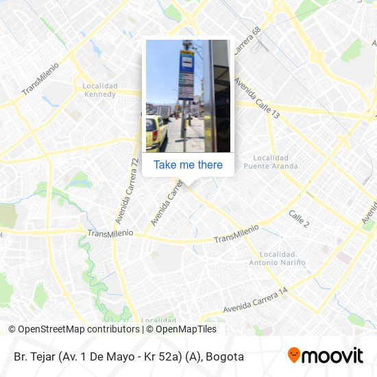 Br. Tejar (Av. 1 De Mayo - Kr 52a) (A) map