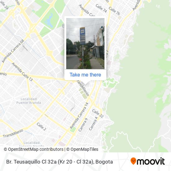 Mapa de Br. Teusaquillo Cl 32a (Kr 20 - Cl 32a)